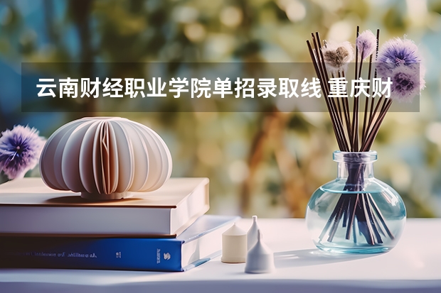 云南财经职业学院单招录取线 重庆财经职业学院单招计划