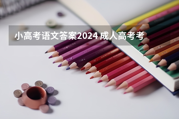 小高考语文答案2024 成人高考考试真题及答案解析-高起点《语文》？