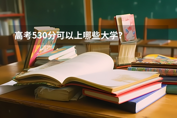 高考530分可以上哪些大学？