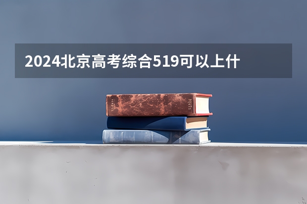 2024北京高考综合519可以上什么大学