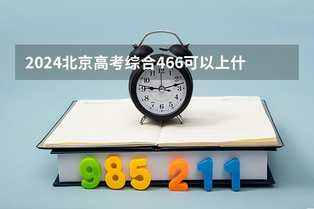 2024北京高考综合466可以上什么大学