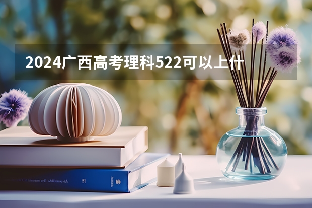 2024广西高考理科522可以上什么大学