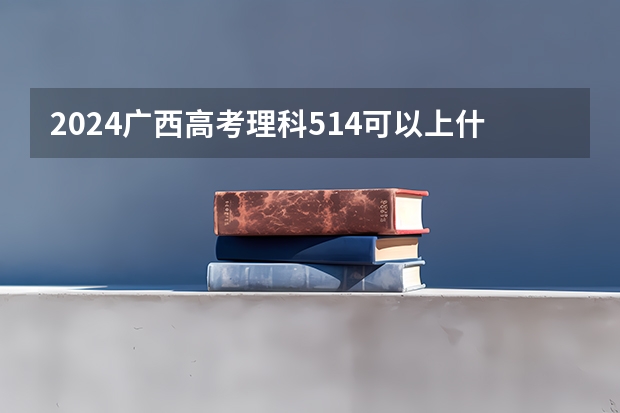 2024广西高考理科514可以上什么大学