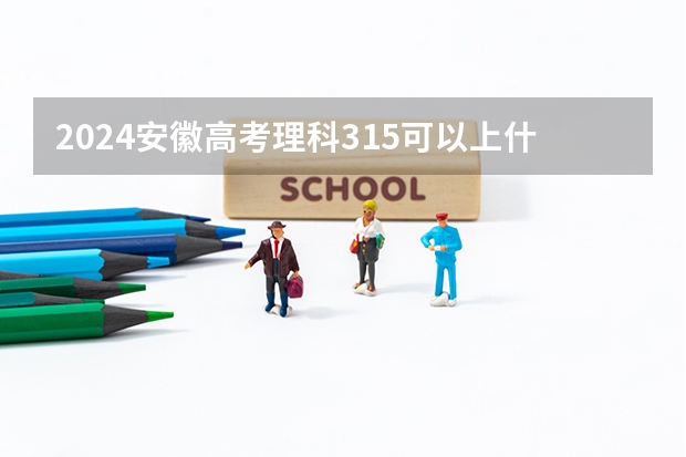 2024安徽高考理科315可以上什么大学