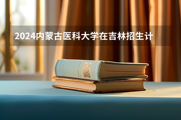 2024内蒙古医科大学在吉林招生计划人数