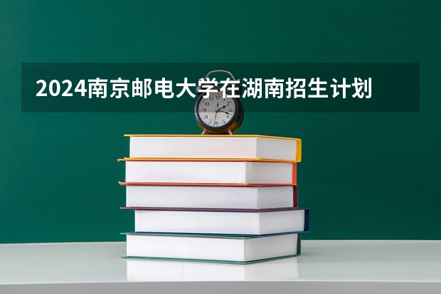 2024南京邮电大学在湖南招生计划人数