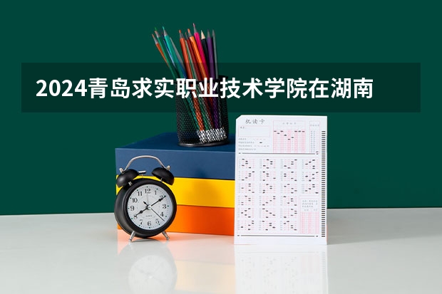 2024青岛求实职业技术学院在湖南招生计划人数