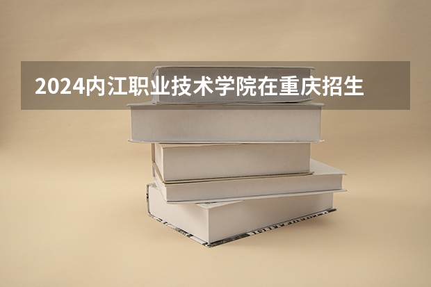 2024内江职业技术学院在重庆招生计划人数
