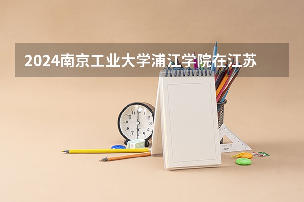 2024南京工业大学浦江学院在江苏招生计划人数
