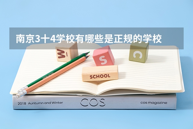 南京3十4学校有哪些是正规的学校