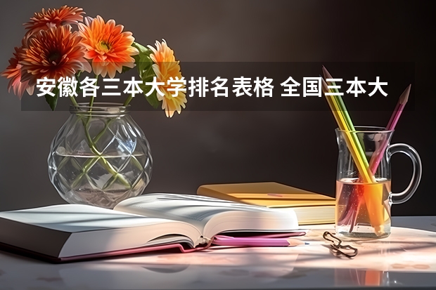 安徽各三本大学排名表格 全国三本大学排名及分数线