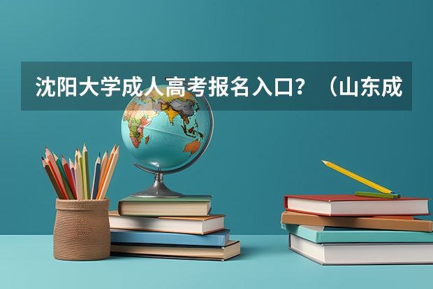 沈阳大学成人高考报名入口？（山东成人高考报名在哪儿报？）