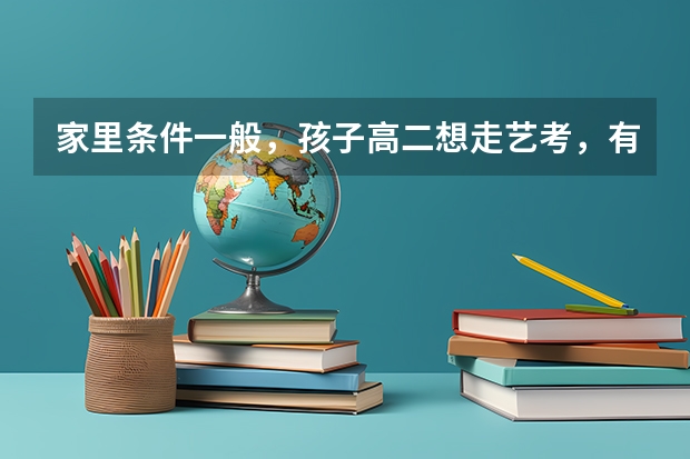 家里条件一般，孩子高二想走艺考，有哪些专业比较适合他现在学？