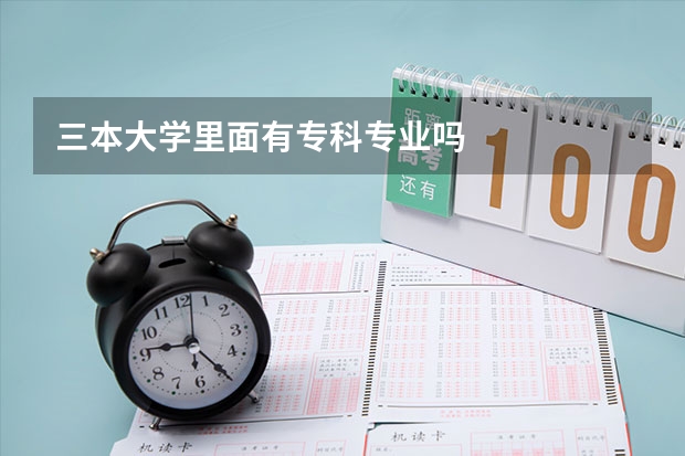 三本大学里面有专科专业吗