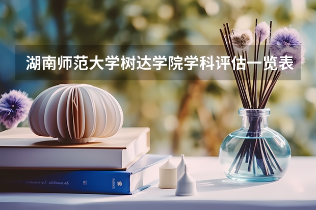 湖南师范大学树达学院学科评估一览表