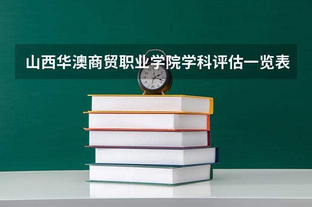 山西华澳商贸职业学院学科评估一览表