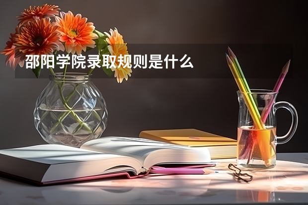 邵阳学院录取规则是什么