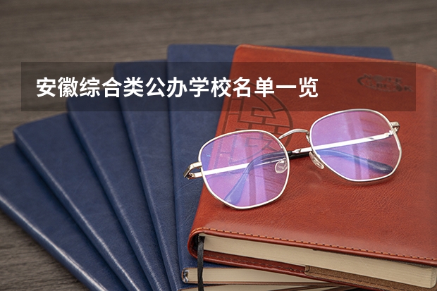 安徽综合类公办学校名单一览