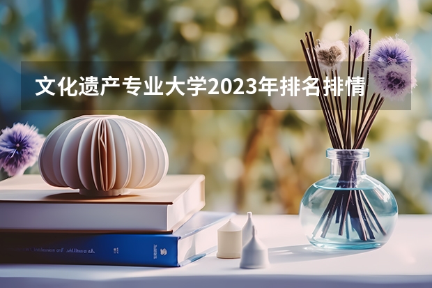 文化遗产专业大学2023年排名排情况 文化遗产专业前十名的大学有哪些