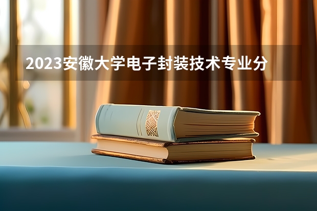 2023安徽大学电子封装技术专业分数线是多少 电子封装技术专业历年分数线总汇